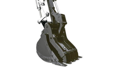 Bobcat PL Thumb Pro Link - Large Excavator Knockout Image On White Background