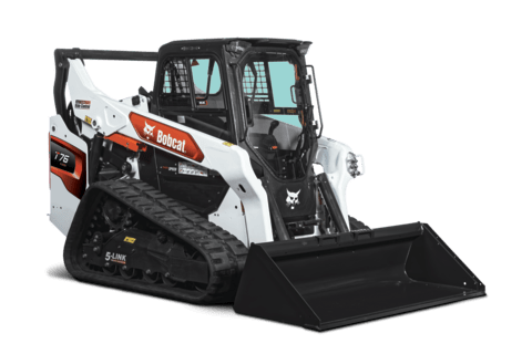 T76 compact track loader on a white background