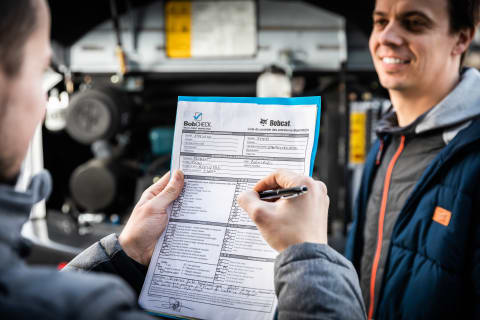 Maintenance réalisée par des techniciens approuvés Bobcat