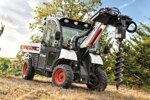 Bobcat 5600 Toolcat™ with auger attachment