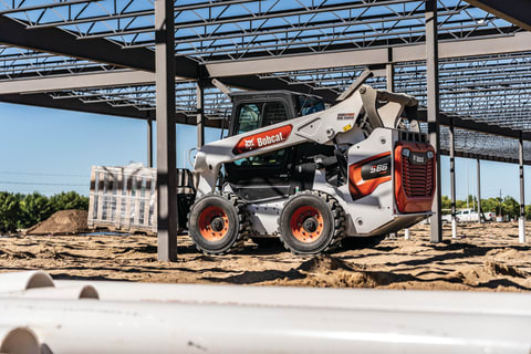 S86 Skid-Steer Loader with pallet forks