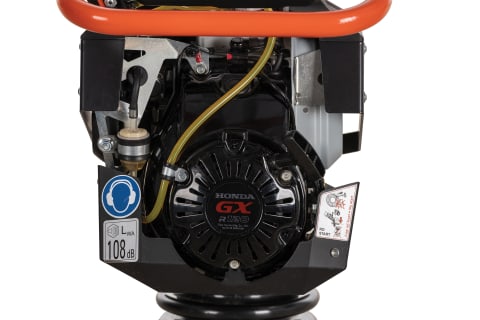 View of the Honda Engine GXR 120 on the Bobcat Rammer