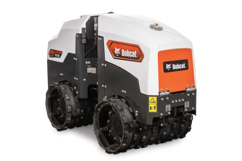 Bobcat TR75 Trench Roller On White Background