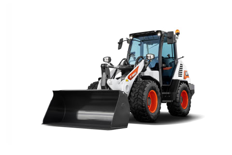 Bobcat L85 Compact Wheel Loader Knockout Image On White Background