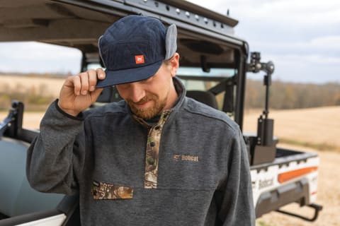 Operator Tipping Bobcat Hat With Flip Up Sides