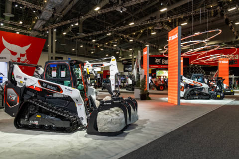  Bobcat Booth Featuring Platinum Series T86 Compact Track Loader