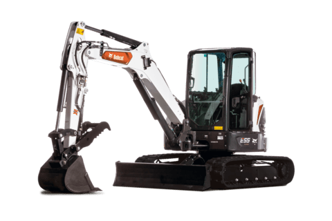 Bobcat E55 Compact Excavator Knockout Image