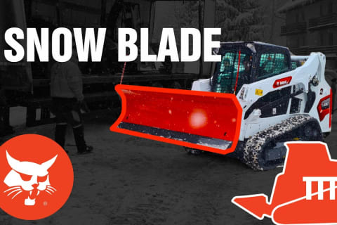 Facile rimozione della neve con la lama da neve Bobcat