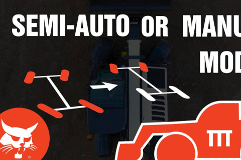 Bobcat Telehandlers: Comparing Semi-Automatic and Manual Steering Modes