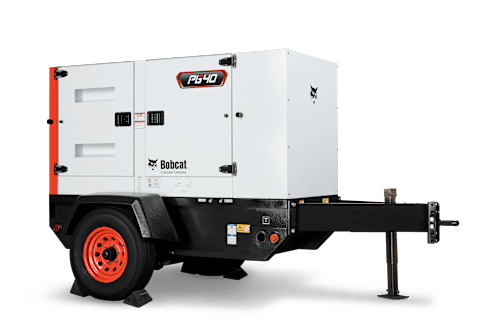 Bobcat PG40 Portable Generator Against a White Background 