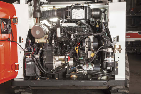 Closeup Image of Bobcat Skid Steer Engine