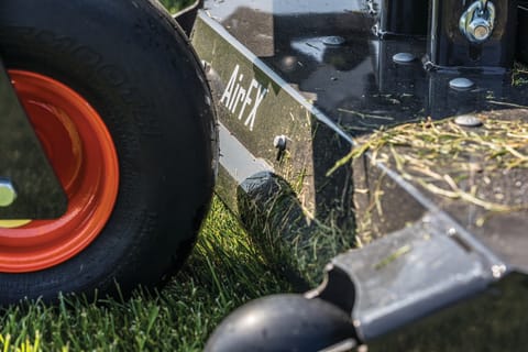 A Close-Up View of the AirFX Cutting Deck for Bobcat Mowers