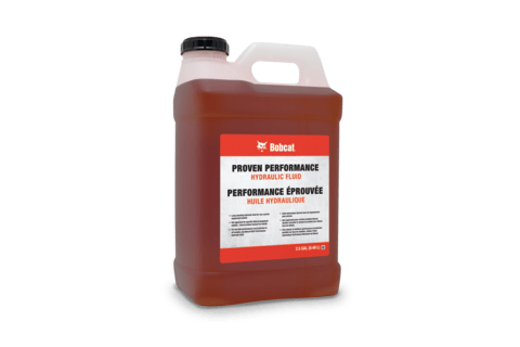 Bobcat Proven Performance Hydraulic Fluid Jug on a White Background