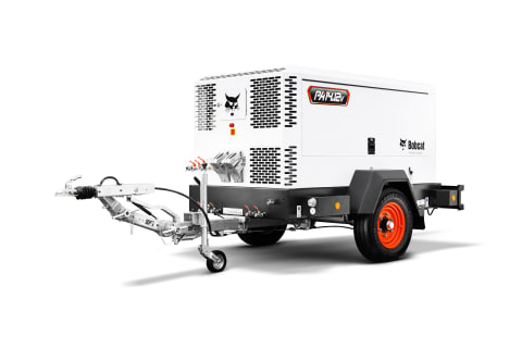 A studio image of the frontal view of the Bobcat PA14.12V Air Compressor