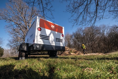 A Low Shot of a Bobcat PA450VP Parked on a Jobsite