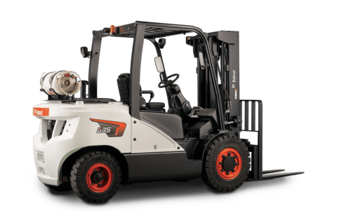 An Angled View of the Side and Rear of a Bobcat G35S-7 Forklift