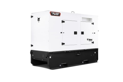 A studio image of the frontal view of the Bobcat PG100 Generator