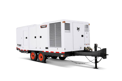 A studio image of the frontal view of the Bobcat PA1600 Air Compressor