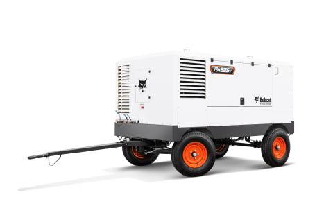 A studio image of the frontal view of the Bobcat PA825V Air Compressor