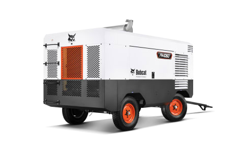 A studio image of the back view of the Bobcat PA1060 Air Compressor