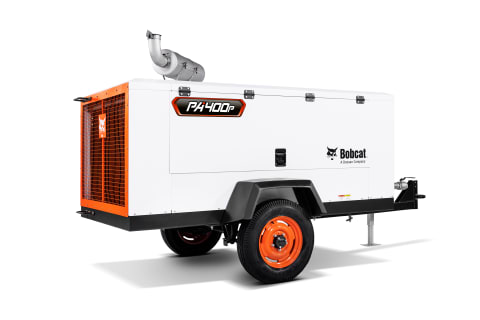 A studio image of the back view of the Bobcat PA400P Air Compressors