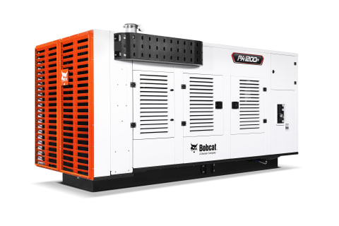 A studio image of the back view of the Bobcat PA1220P Air Compressor