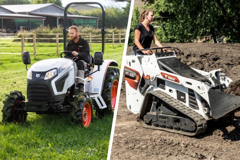 MT100 Mini Track Loader and CT2535 Compact Tractor