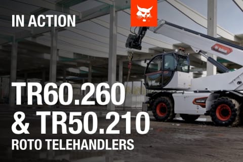 Télescopiques rotatifs Bobcat TR60.260 et TR50.210 en action