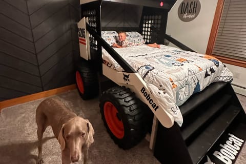 Dash on His Bobcat Skid-Steer Inspired Bed