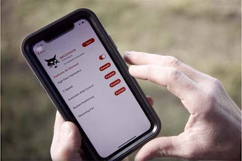 Bobcat Features On Demand Being Utilized On Smartphone
