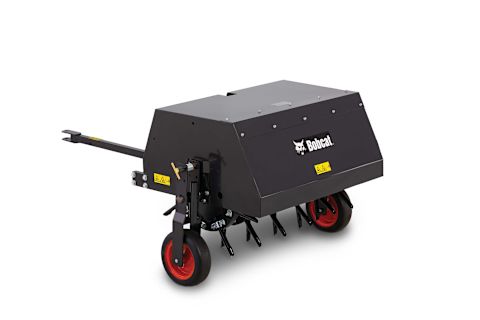 Bobcat AE36 aerator on white background