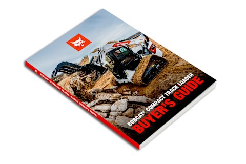Bobcat Compact Track Loader Buyer’s Guide Against a White Background
