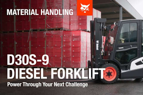 Bobcat D30S-9 Diesel Forklift: Powerful and Efficient for Heavy Lifting