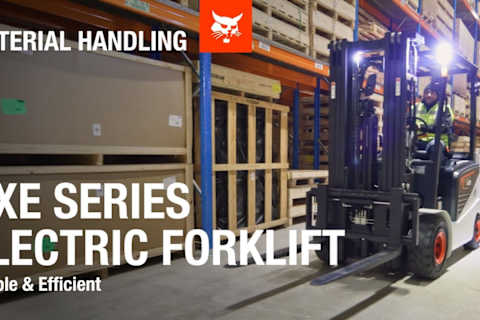 Quiet and Efficient: Bobcat NXE Series Electric Forklift for Tight Spaces