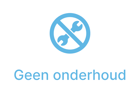 Pictogram voor geen onderhoud