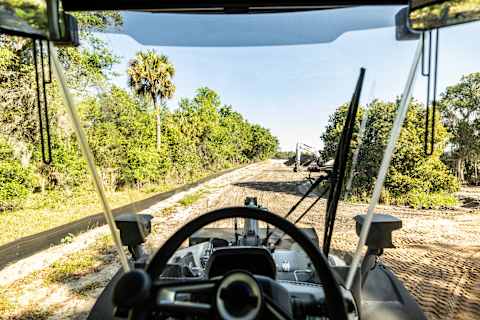 View of a Jobsite From the Cab of a Bobcat L235 Large Wheel Loader