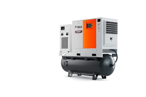 Front Left Quarter View of a Bobcat SA15TD Tank-Mounted Air Compressor