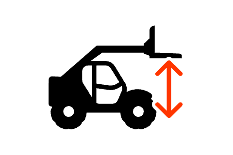 Icône de la hauteur de levage