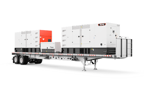 Front Right Quarter View of a Bobcat PG1140 Portable Generator