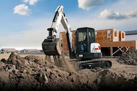 Bobcat compact excavator (mini excavator) operator safety video.