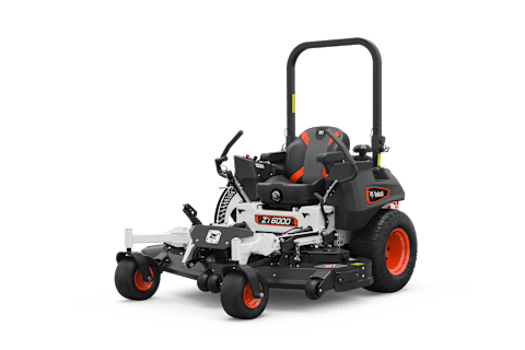 Bobcat ZT6000 zero-turn riding mower 3/4 front left studio knockout image