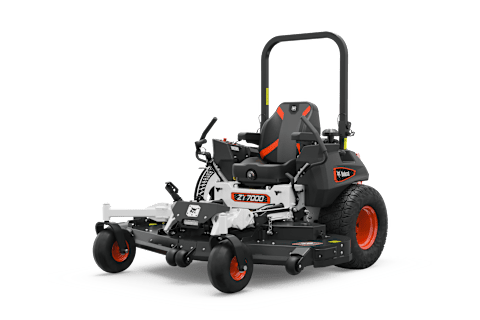 Bobcat ZT7000 zero-turn riding mower 3/4 front left studio knockout image