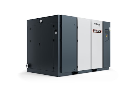 Front Right Quarter View of a Bobcat EA150VS Air Compressor