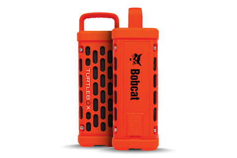 Wireless Orange Turtlebox Ranger Speaker With Bobcat Logo