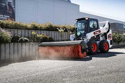 An action shot of Bobcat's S66-2 Skid-Steer Loader