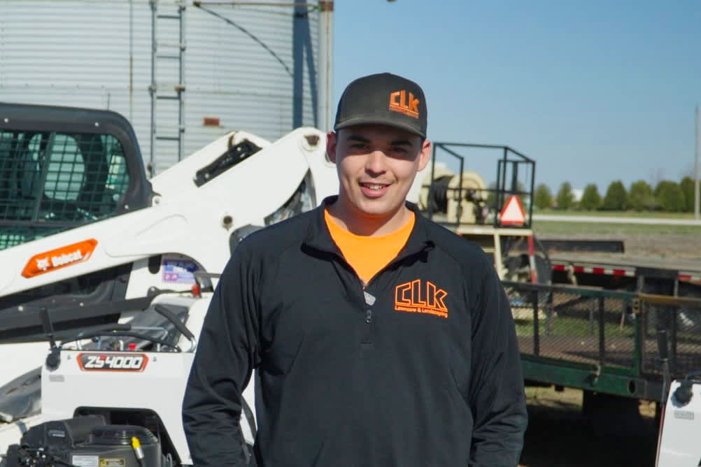 Cody Kuebler, owner of CLK Lawn Care 