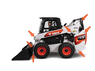 Studio Image Of Easy Grease Access Points For Loaders From Bobcat