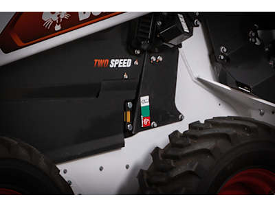 Closeup Image Of Hydraulic Oil Sight Gauge On A Bobcat Compact Loader