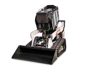 Studio Image Of R-Series Loader Cab Raised For Easy Maintenance