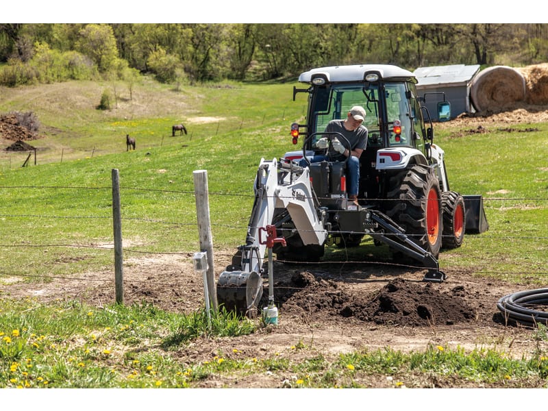 Garden tractor backhoe attachment top